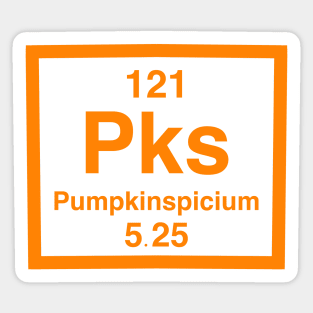 Pumpkinspicium Element (3 of 3) Sticker